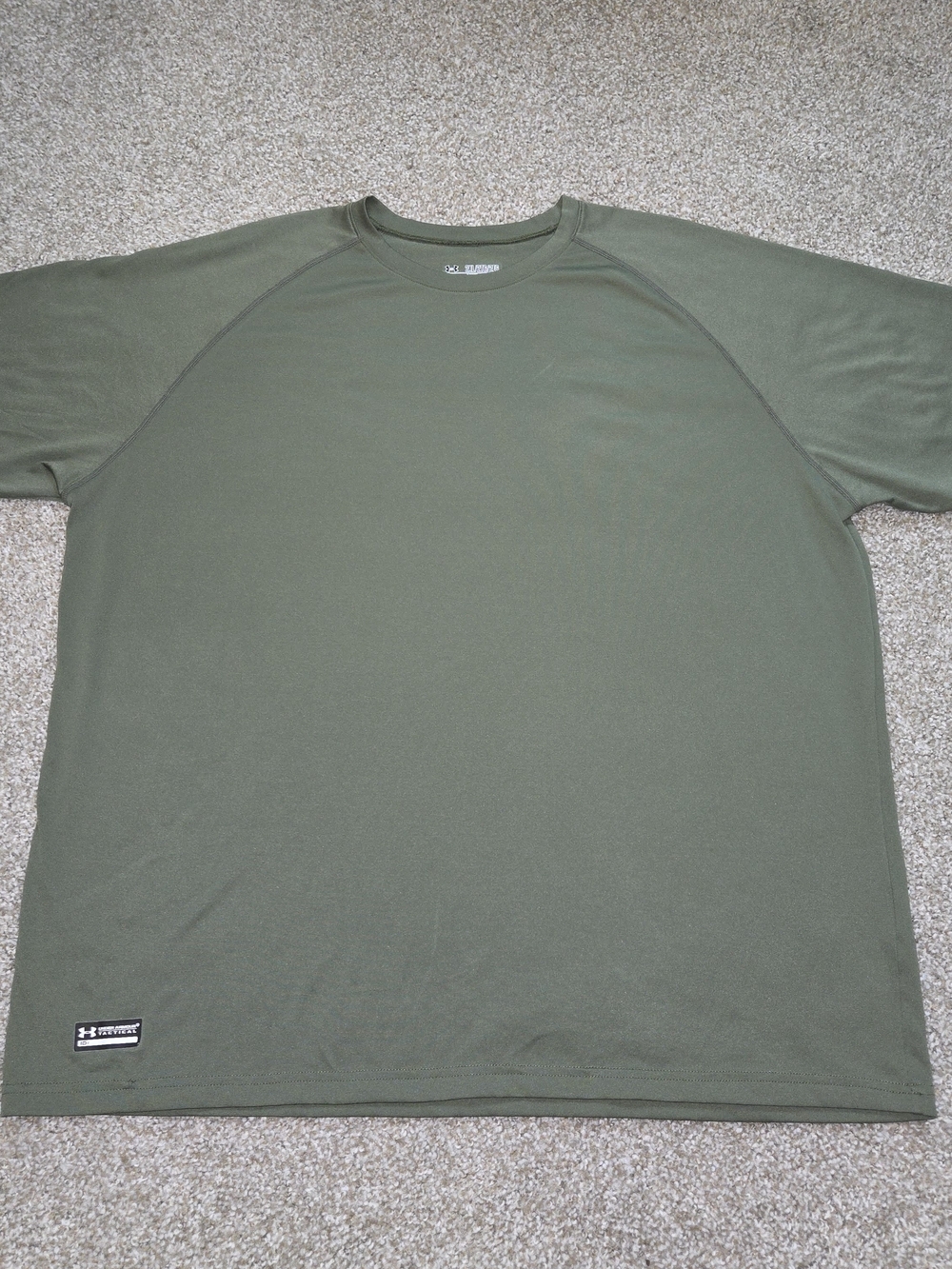 Under Armour Men's Tech Crew Shirt - Olive Green